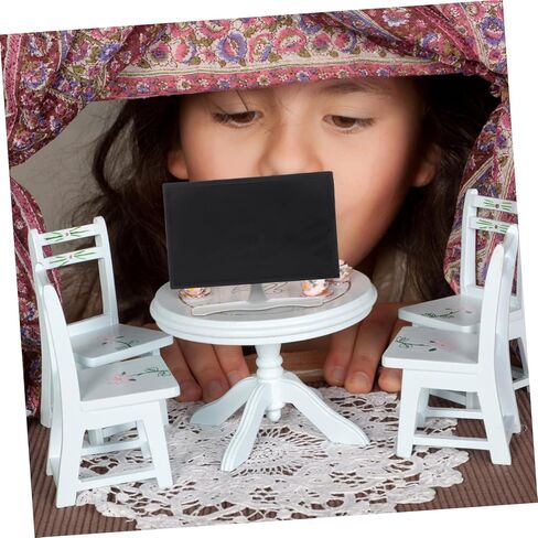 MERRYHAPY MINIATURE محاكاة شاشة مسطحة طراز تلفزيوني طراز خفيف الوزن ديكور الأثاث المصغر لملحقات Dollhouse Playhouse in Kuwait