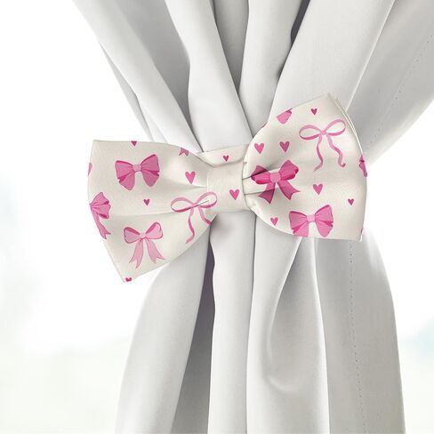 Whaline 12Pcs Pink Bow Cotton Fabric Bundles Bowknot Heart Plaid Dot Stripe Fat Quarters Pink Sewing Fabrics for DIY Handmade Craft Decor, 18 x 22 in in Saudi Arabia