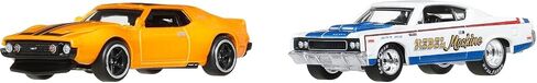 Hot Wheels Premium 2 Pack - '71 AMC Javelin/AMC Machine Machine Manicar Minicar 3 سنوات و Multi JBL06 in Saudi Arabia