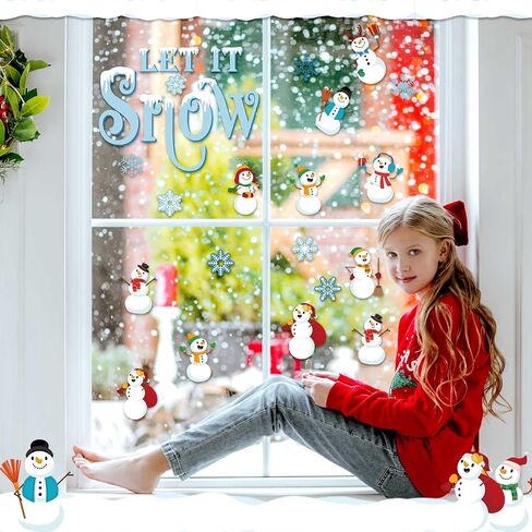 78 Pcs Snowman Bulletin Board Decorations Winter Classroom Decorations with Glue Points Snowflake Cutouts Christmas DIY Bulletin Board for Xmas Holiday School Wall Door Decoration(Winter) in Saudi Arabia