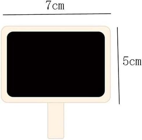 10 Pieces Mini Chalkboard Clip Wooden Message Board Sign Clips Erasable Chalkboard Label Clips Wooden Rectangle Chalkboard Clips for Memo Note Taking Food Label Party Decoration in Saudi Arabia