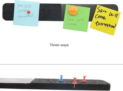 6Pcs Magnetic Bulletin Strip & Felt Bulletin Board Strip 0.5 Inch Thick Self-Adhesive Pin Board Memo Board Strip for Home Office Classroom Wall in Kuwait