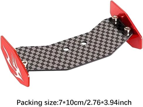 RC Rear Wing Spoiler Replacement Easy Install Truck Supplies DIY Accessories Repairing Lightweight Replace Parts Carbon Fiber, Black in Saudi Arabia