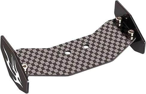 RC Rear Wing, Spoiler Parts, Lightweight Easily Install, Truck DIY with Screw, Accessories Replacement, Carbon Fiber, Black in Kuwait