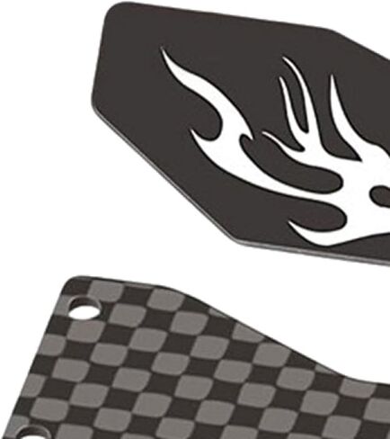 RC Rear Wing, Spoiler Parts, Lightweight Easily Install, Truck DIY with Screw, Accessories Replacement, Carbon Fiber, Black in Kuwait