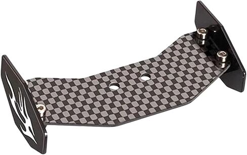 RC Rear Wing, Spoiler Parts, Lightweight Easily Install, Truck DIY with Screw, Accessories Replacement, Carbon Fiber, Black in Kuwait