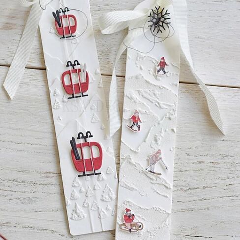 Cable Car Ski Board Die Cuts DIY Sewing Metal Cutting Dies for Handmade Card Making Stencils Festivals Scrapbooking Album Paper Craft Template in Kuwait