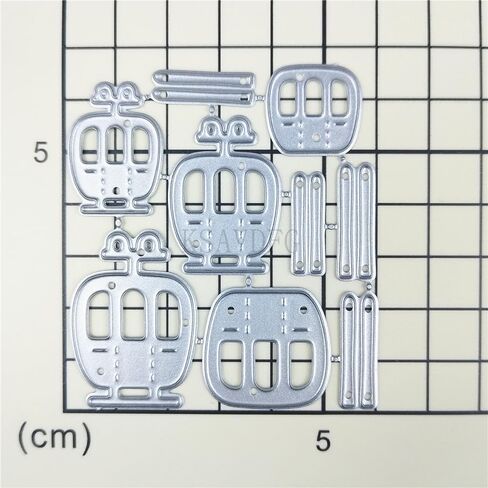 Cable Car Ski Board Die Cuts DIY Sewing Metal Cutting Dies for Handmade Card Making Stencils Festivals Scrapbooking Album Paper Craft Template in Kuwait
