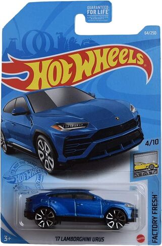 Hot Wheels '17 Lamborghini Urus, [Blue] 64/250 Factory Fresh 4/10 in Saudi Arabia