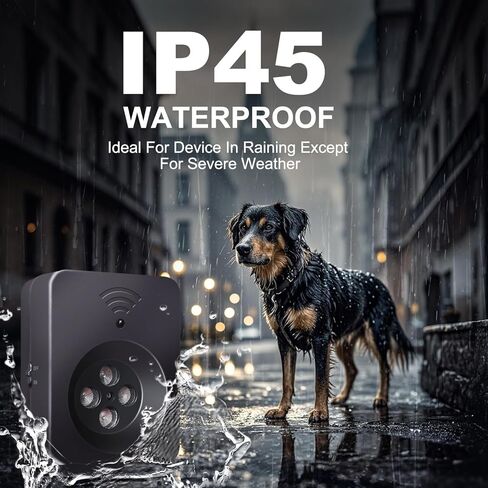 جهاز التحكم في اللحاء بالموجات فوق الصوتية النهائية للكلاب - 50 قدمًا عن بُعد وأوضاع استشعار تلقائية | رادع مضاد للركض أداة التدريب عن بُعد باليد | توقف عن الإفراط في النباح بشكل إنساني in Kuwait