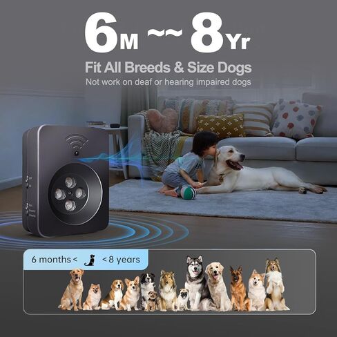 جهاز التحكم في اللحاء بالموجات فوق الصوتية النهائية للكلاب - 50 قدمًا عن بُعد وأوضاع استشعار تلقائية | رادع مضاد للركض أداة التدريب عن بُعد باليد | توقف عن الإفراط في النباح بشكل إنساني in Kuwait