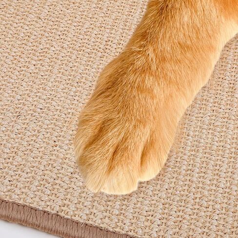 2 PCS Cat Scratcher Mat Natural Sisal Cat Scratch Pad الداخلية للأرضية الأفقية والقطط الجدارية سجادة وسادة وسادة حماية السجاد والأرائك in Saudi Arabia