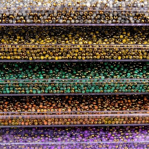 Cutefox Glass Seed Beads, 4mm Multi-Color Jade with Golden Inlay, 700 Pieces, Irregular Shape, for DIY Jewelry Making, Bracelets, Necklaces (Mix 20 Color) in Saudi Arabia