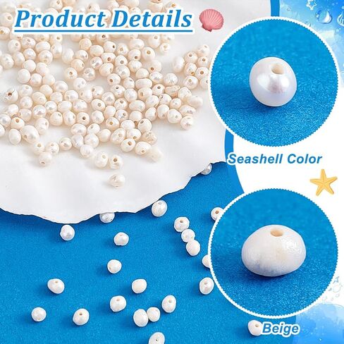 PH PandaHall 200pcs Freshwater Pearl Beads, 1.5~3mm Potato Shape Pearls Small Natural Pearls Loose Spacer Beads for Jewelry Making Beading Earrings Bracelets Necklaces Making DIY Crafts in Saudi Arabia