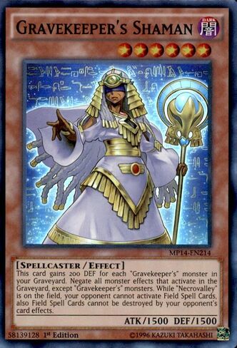 Gravekeeper's Shaman - MP14-EN214 - Super Rare - 1st Edition in Saudi Arabia