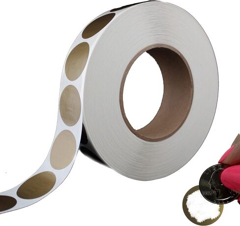 Scratch Off Sticker Labels 1.25 Inch Gold Round DIY Make Your own Lotto Scratchers 250 Pack My Scratch Offs in Saudi Arabia