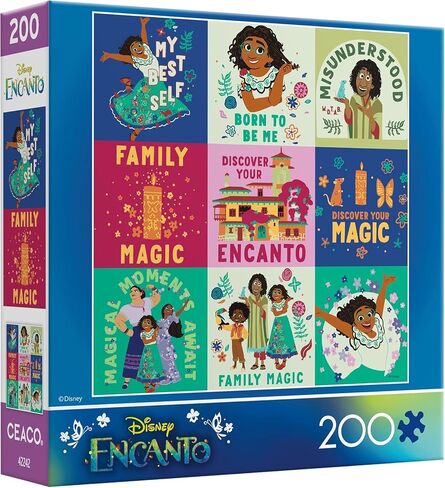 CEACO - Disney - Encanto Flat Flower Collage - 200 قطعة Jigsaw Puzzle in Saudi Arabia