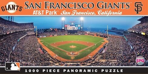 روائع 1000 قطعة رياضية بانوراما - MLB San Francisco Giants Center عرض Panoramic - 13 "x39" in Saudi Arabia