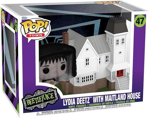 Funko Pop! Town: Beetlejuice - Lydia Deetz with Maitland House - Collectable Vinyl Figure - Gift Idea - Official Merchandise - Toys for Kids & Adults - Horror Fans - Model Figure for Collectors in Saudi Arabia