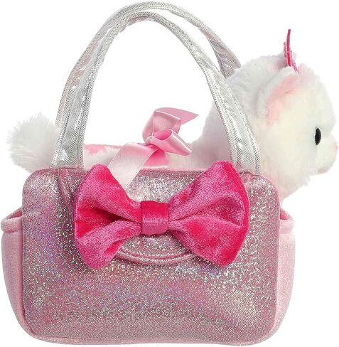 Aurora® Fashionable Fancy Pals™ Trendy Sparkle Pink™ Stuffed Animal - On-The-go Companions - Stylish Accessories - 6 Inches in Saudi Arabia