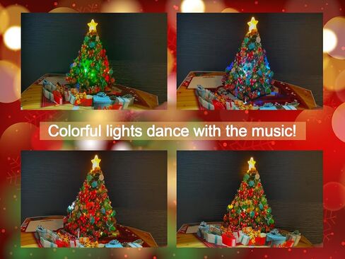 Ribbli Christmas Cards Light and Musical Christmas Tree Pop Up Card, with Envelope in Saudi Arabia