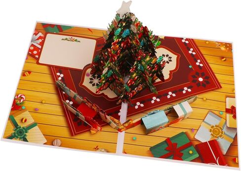 Ribbli Christmas Cards Light and Musical Christmas Tree Pop Up Card, with Envelope in Saudi Arabia