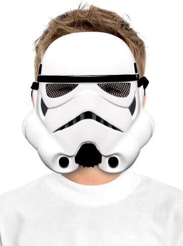 Star Wars Child Stormtrooper Value Mask | Iconic White-Armored Soldier Costume Accessory for Kids Standard in Saudi Arabia