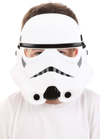 Star Wars Child Stormtrooper Value Mask | Iconic White-Armored Soldier Costume Accessory for Kids Standard in Saudi Arabia