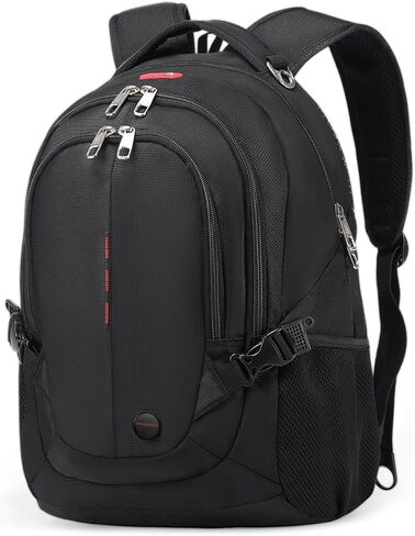 حقيبة ظهر للكمبيوتر المحمول أثناء السفر، حقيبة كتب مقاومة للماء، حقائب ظهر يومية للعمل والسفر، حقيبة كمبيوتر محمول للركاب والمكتب، تناسب كمبيوتر محمول مقاس 15.6 بوصة، أساسيات السفر للرجال in Kuwait