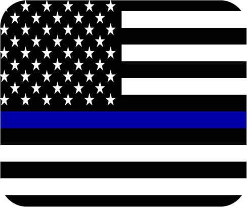 Thin Blue Line Flag Mouse Pad Mat Mousepad for Desk Computer Laptop PC Gaming Home or Office Gift for Police Officer (Blue Line MP09) in Kuwait