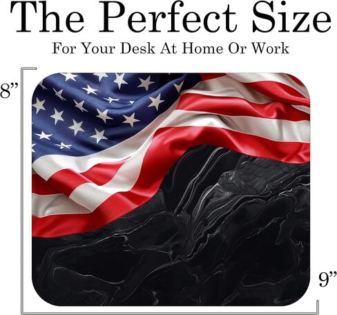 Thin Blue Line Flag Mouse Pad Mat Mousepad for Desk Computer Laptop PC Gaming Home or Office Gift for Police Officer (Blue Line MP09) in Kuwait