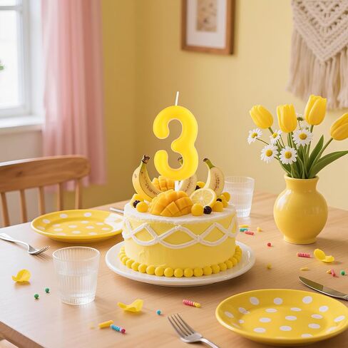 Macaron Orange Number 3 Candles,Orange 3rd Birthday Candles,Macaron Happy Birthday Candle for Cake,Orange Cake Topper Decorations for Girl Women Pastel Sweet Birthday Party Decorations in Saudi Arabia