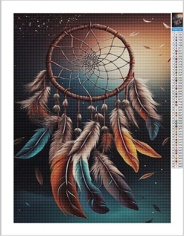 Owl Diamond Painting Kit for Adults - Night 5D Diamond Art Kit, Full Diamond Painting, Gemstone Arts and Crafts for Beginners Kids Home Wall Decor 8x12 inches in Saudi Arabia