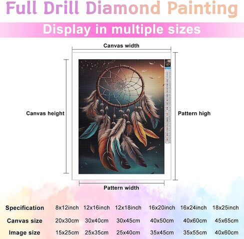 Owl Diamond Painting Kit for Adults - Night 5D Diamond Art Kit, Full Diamond Painting, Gemstone Arts and Crafts for Beginners Kids Home Wall Decor 8x12 inches in Saudi Arabia