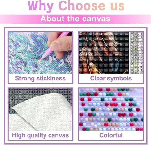 Owl Diamond Painting Kit for Adults - Night 5D Diamond Art Kit, Full Diamond Painting, Gemstone Arts and Crafts for Beginners Kids Home Wall Decor 8x12 inches in Saudi Arabia