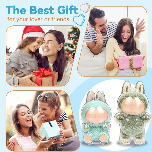 علبة عرض أكريليك واضحة لأرقام الصندوق الأعمى ، حالة واقية للبوبو للوحوش مع سلسلة معلقة معدنية ، وغطاء مقاومة للخدش المقاومة للغبار للدمى القابلة للتحصيل المصغرة (الوقوف) in Kuwait