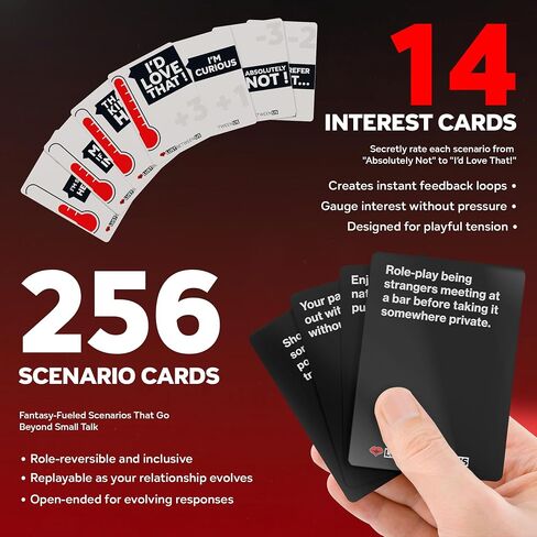 Lust Between Us - Spicy Couples Game for Romantic Date Nights: 256 Inclusive Scenarios with Secret Vote to Build Trust, Intimacy & Conversation in Saudi Arabia