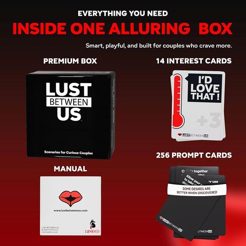 Lust Between Us - Spicy Couples Game for Romantic Date Nights: 256 Inclusive Scenarios with Secret Vote to Build Trust, Intimacy & Conversation in Saudi Arabia