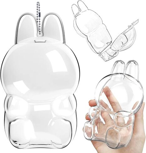 علبة عرض أكريليك واضحة لأرقام الصندوق الأعمى ، حالة واقية للبوبو للوحوش مع سلسلة معلقة معدنية ، وغطاء مقاومة للخدش المقاومة للغبار للدمى القابلة للتحصيل المصغرة (الوقوف) in Kuwait