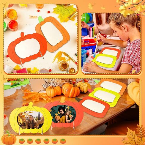 Geelin Fall DIY Picture Frames Crafts Wooden Pumpkin Kit Thanksgiving Pumpkin Photo Phamp in Saudi Arabia