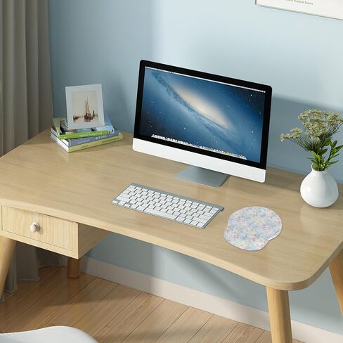 Laptop Computer Gaming Mouse Pad with Wrist Rest Support,Ergonomic Memory Foam Mouse Mat,Non-Slip Rubber Base Office Work Desk Pad,Comfortable & Pain Relief (Garden Cat) in Kuwait