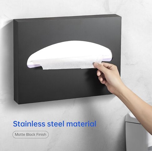 Toilet Seat Cover Dispenser Wall Mounted SUS 304 Stainless Steel Brushed in Kuwait