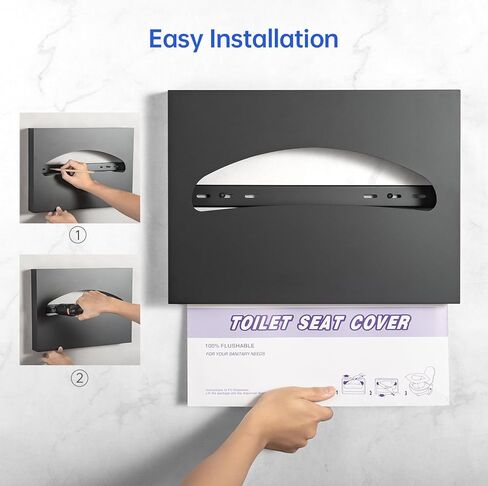 Toilet Seat Cover Dispenser Wall Mounted SUS 304 Stainless Steel Brushed in Kuwait