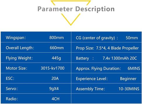 Fms Rc Planes for Adults Remote Control Airplane 800mm F4U Corsair V2 Blue 4 CH Hobby Rc Airplanes PNP (No Control, Battery,Charger) in Kuwait