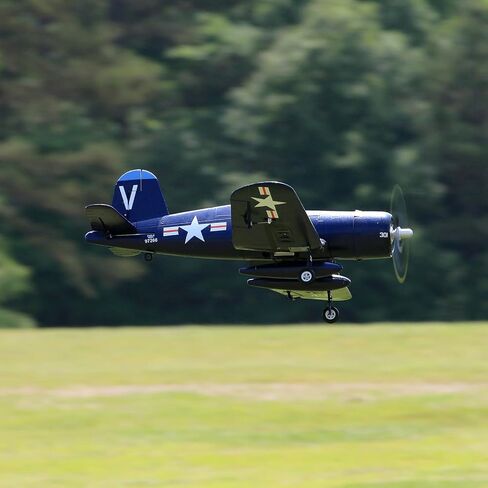 Fms Rc Planes for Adults Remote Control Airplane 800mm F4U Corsair V2 Blue 4 CH Hobby Rc Airplanes PNP (No Control, Battery,Charger) in Kuwait