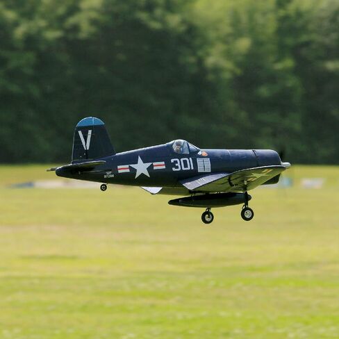 Fms Rc Planes for Adults Remote Control Airplane 800mm F4U Corsair V2 Blue 4 CH Hobby Rc Airplanes PNP (No Control, Battery,Charger) in Kuwait