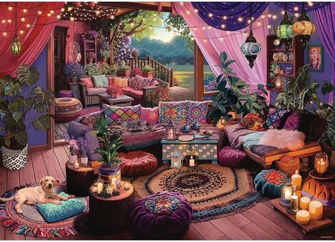 Ravensburger My Haven No.12 Boho Retreat - 1000 قطعة بانوراما أحجية للبالغين والأطفال من 12 عامًا in Saudi Arabia