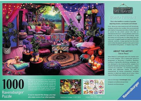 Ravensburger My Haven No.12 Boho Retreat - 1000 قطعة بانوراما أحجية للبالغين والأطفال من 12 عامًا in Saudi Arabia