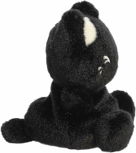 Aurora® Enchanting Tasty Peach® Meowchi Palm Pals ™ محشو - تصميم مشرق وملون لديكور الغرفة - مثالي للبالغين والأطفال وأعياد الميلاد - السمسم الأسود 5 بوصات in Saudi Arabia