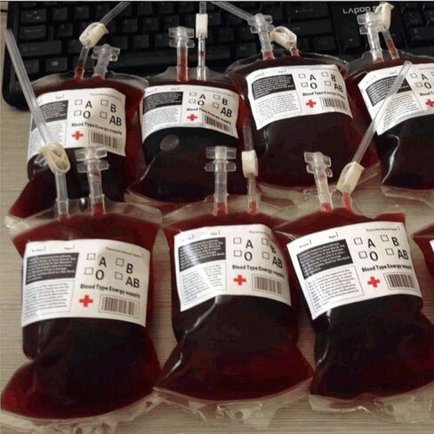 Tinksky 3pcs قابلة لإعادة الاستخدام طاقة الدم مشروب PA حقيبة هالوين حقيبة الدعائم مصاص الدماء in Saudi Arabia